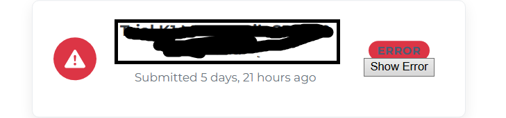 File processing error example